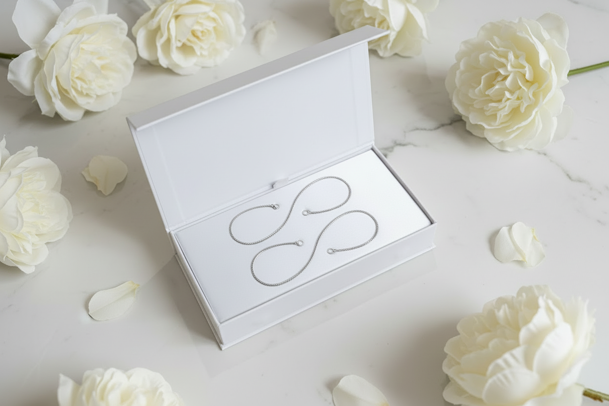 Luxury Silver Bracelet Set